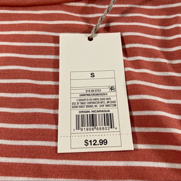 A new day rust colored striped top. NWT. Small - Picture 2 of 4